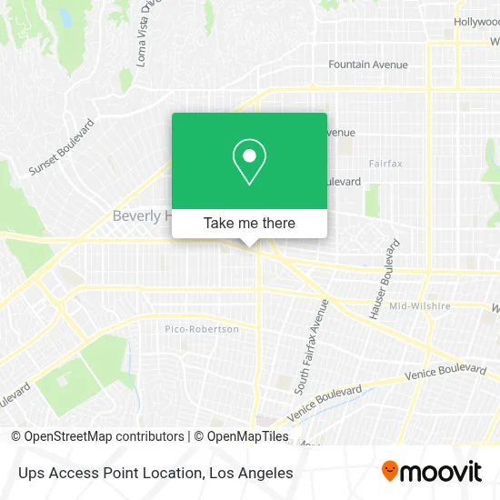 Ups Access Point Location map