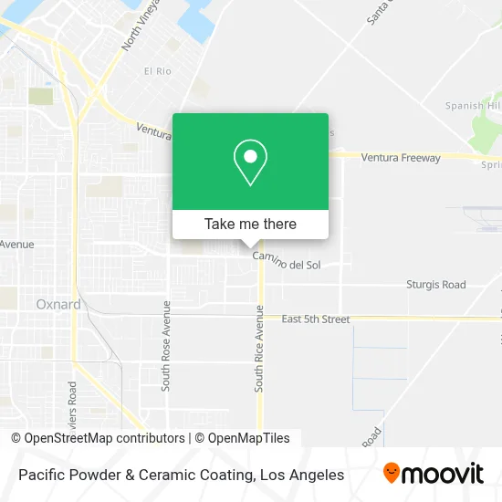Pacific Powder & Ceramic Coating map