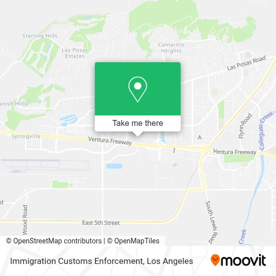 Immigration Customs Enforcement map