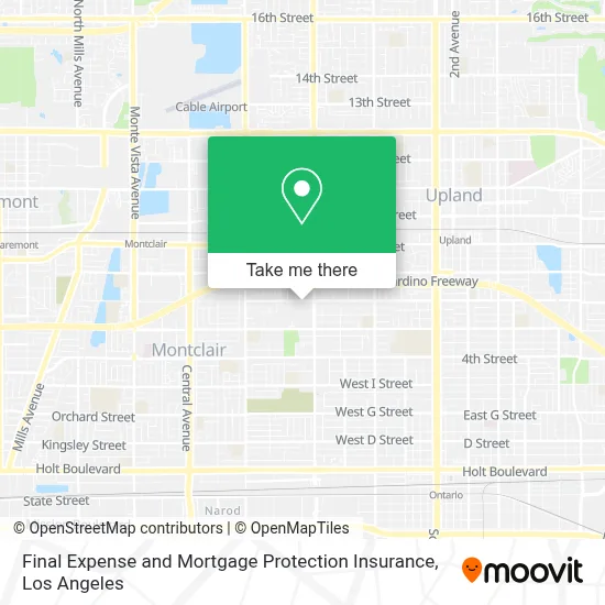 Final Expense and Mortgage Protection Insurance map
