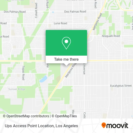 Ups Access Point Location map