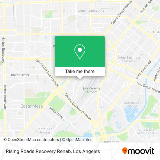 Rising Roads Recovery Rehab map