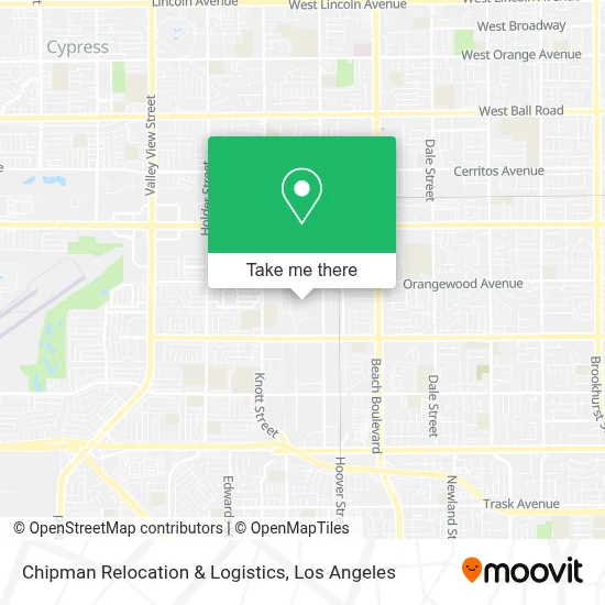 Chipman Relocation & Logistics map