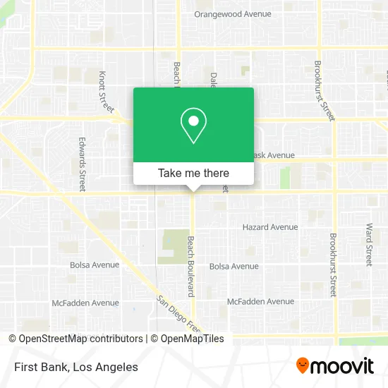 First Bank map