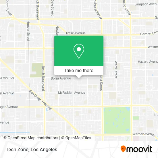 Tech Zone map