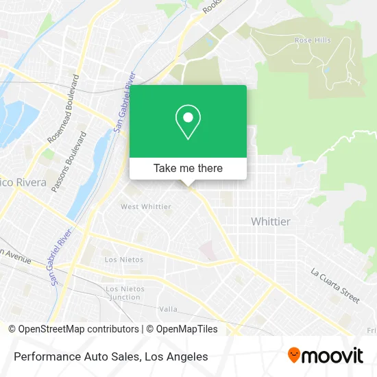 Performance Auto Sales map