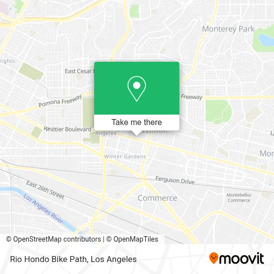 Rio Hondo Bike Path map