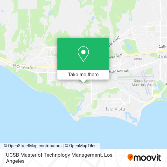 UCSB Master of Technology Management map