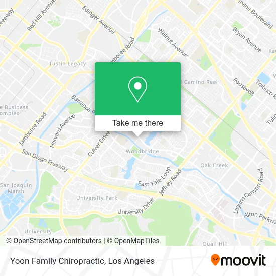 Yoon Family Chiropractic map