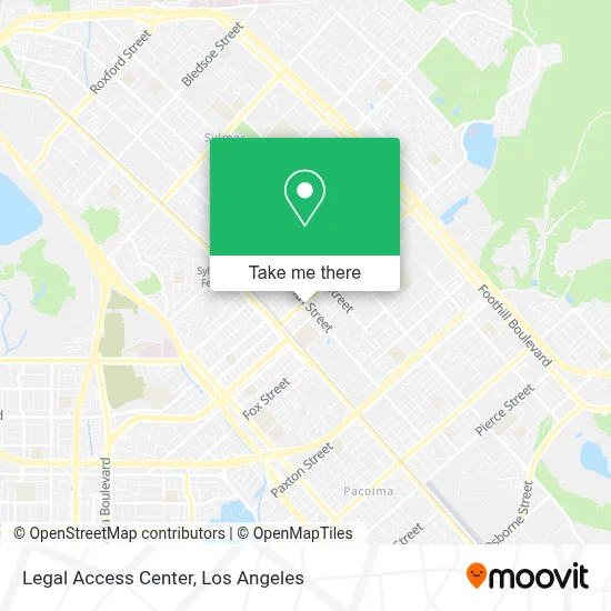 Legal Access Center map