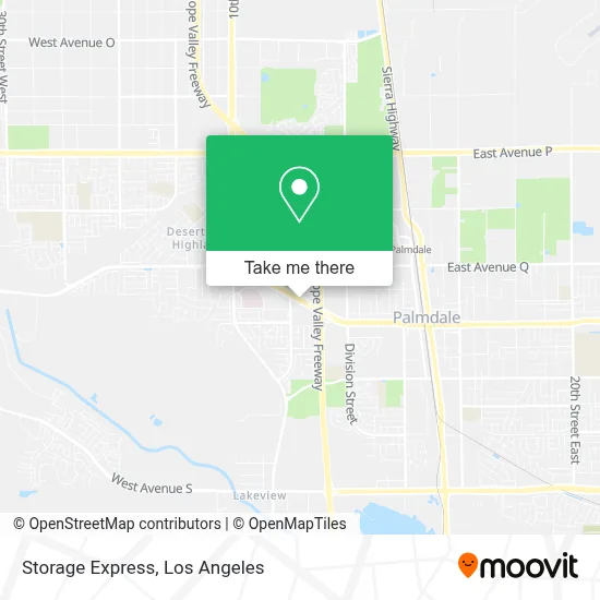 Storage Express map