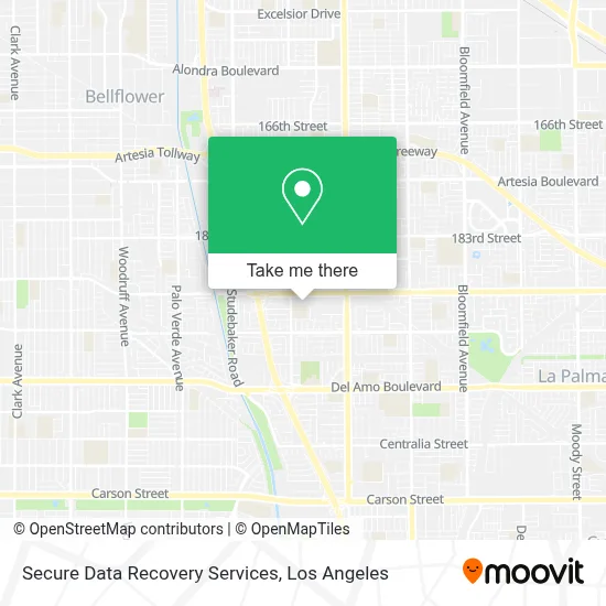 Secure Data Recovery Services map