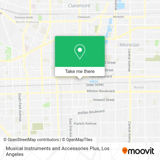Musical Instruments and Accessories Plus map