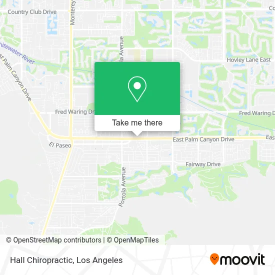 Hall Chiropractic map