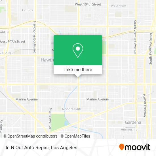 In N Out Auto Repair map