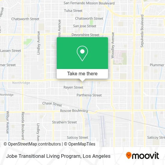 Jobe Transitional Living Program map