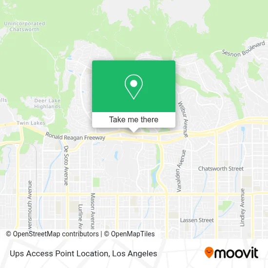 Ups Access Point Location map