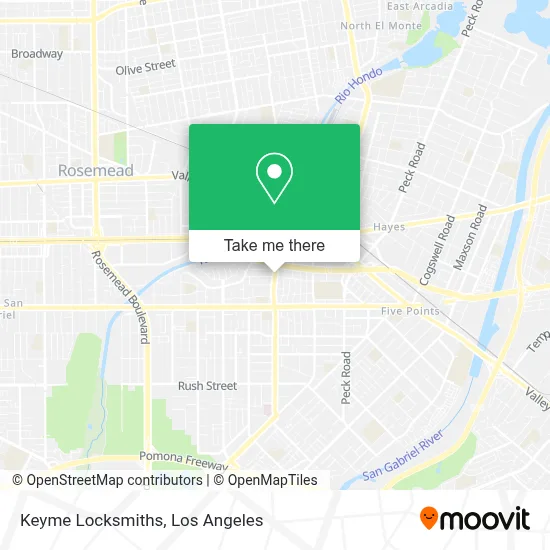 Keyme Locksmiths map