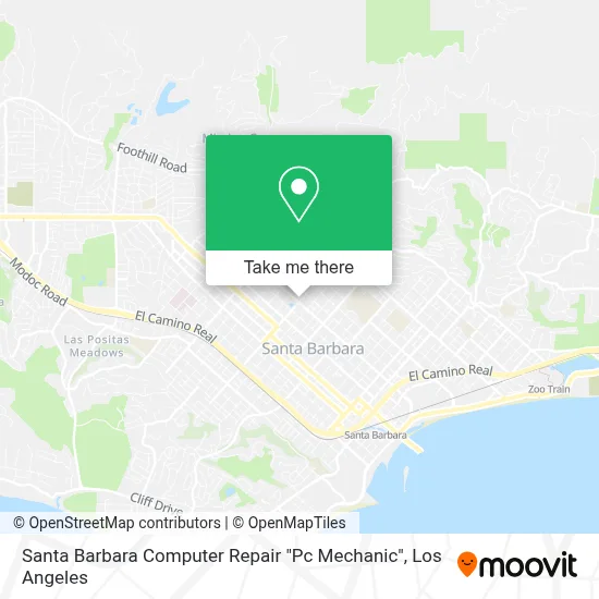 Santa Barbara Computer Repair "Pc Mechanic" map
