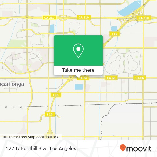 12707 Foothill Blvd map