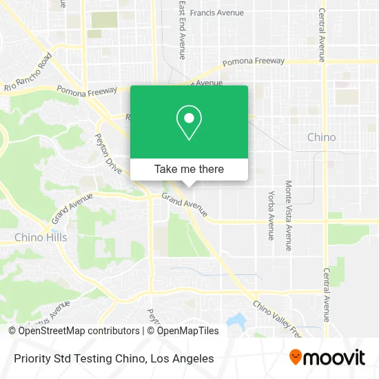 Priority Std Testing Chino map