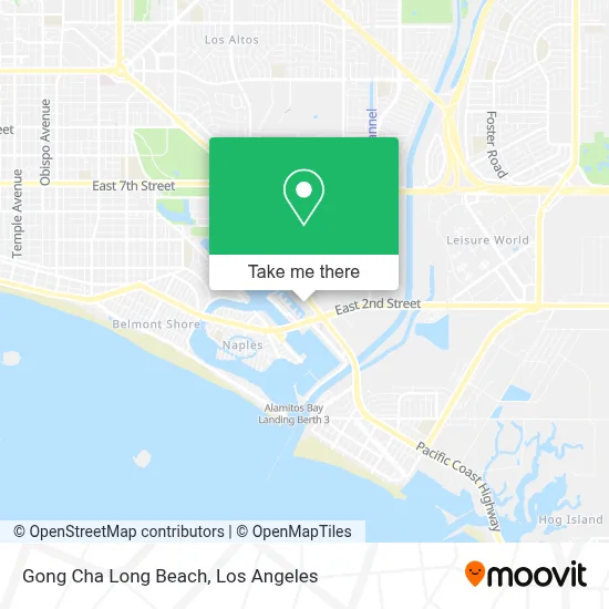 Gong Cha Long Beach map