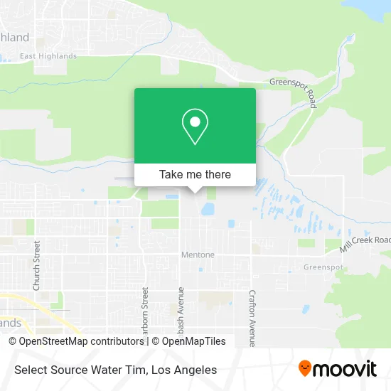 Select Source Water Tim map