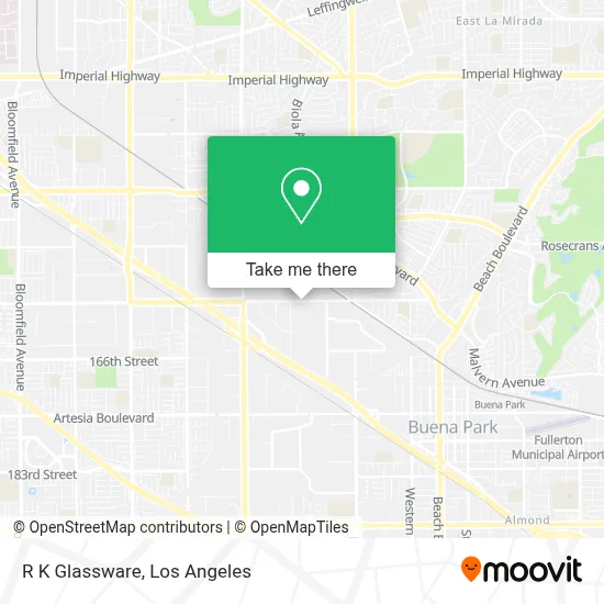 R K Glassware map
