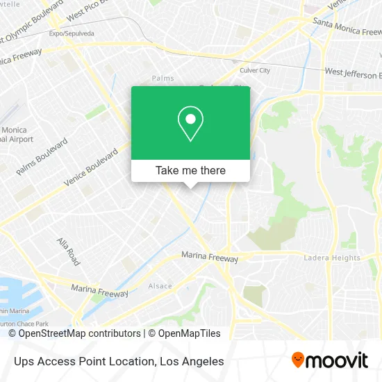 Ups Access Point Location map
