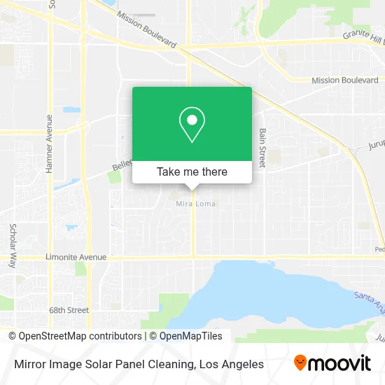 Mirror Image Solar Panel Cleaning map