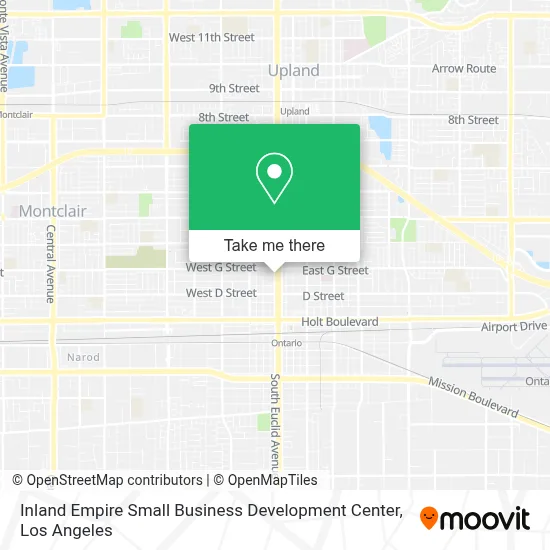 Inland Empire Small Business Development Center map