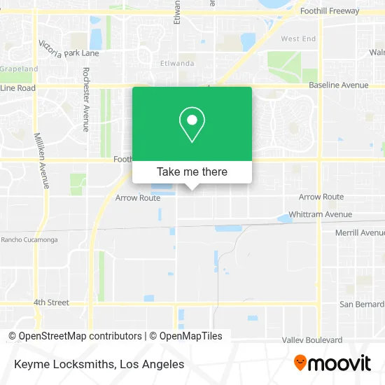 Keyme Locksmiths map