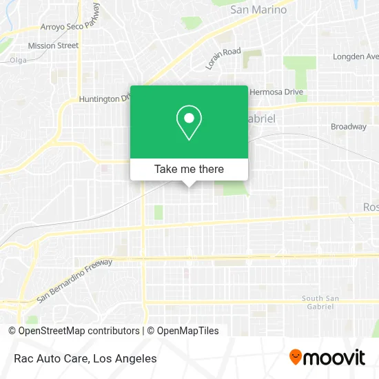 Rac Auto Care map