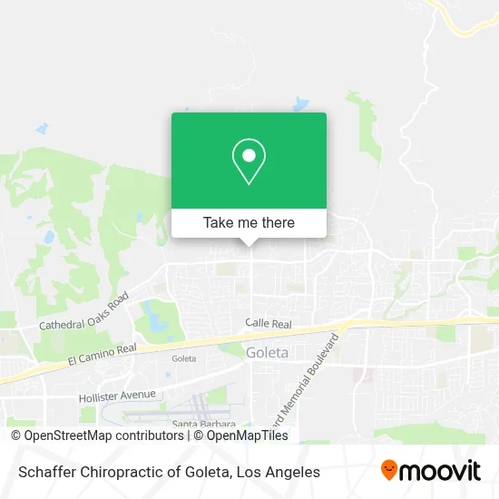 Schaffer Chiropractic of Goleta map