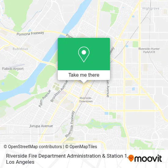 Riverside Fire Department Administration & Station 1 map