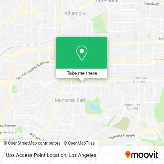 Ups Access Point Location map