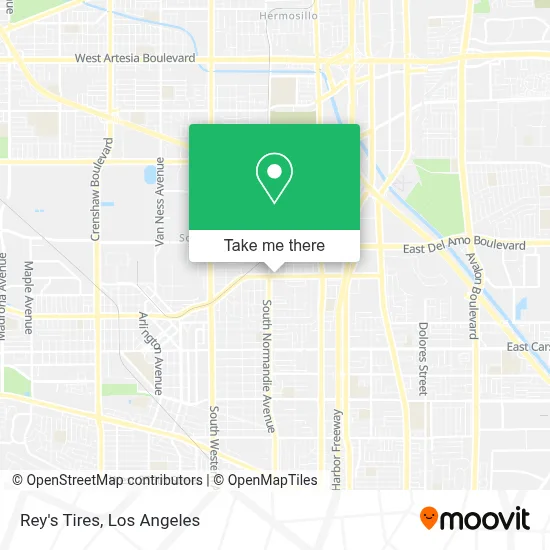 Rey's Tires map
