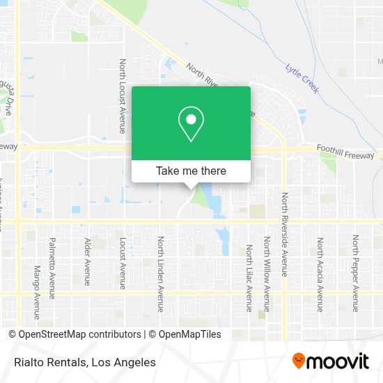 Rialto Rentals map