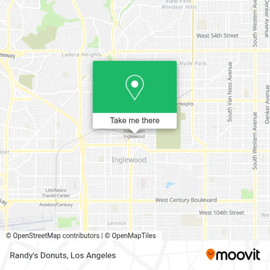 Randy's Donuts map