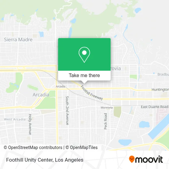 Foothill Unity Center map