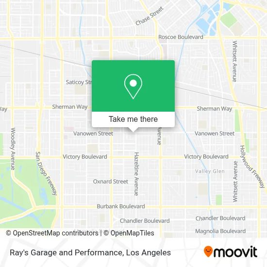 Ray's Garage and Performance map