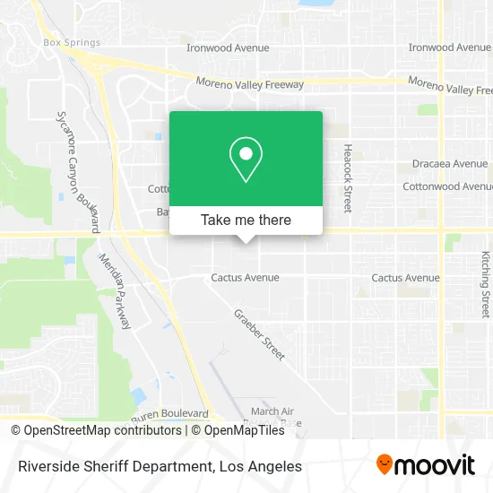 Riverside Sheriff Department map