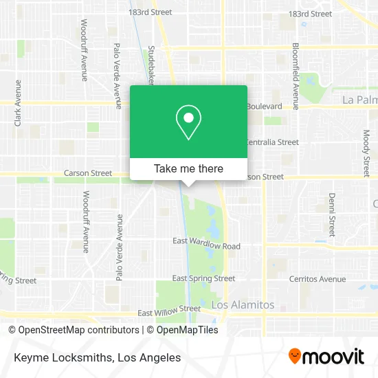 Keyme Locksmiths map
