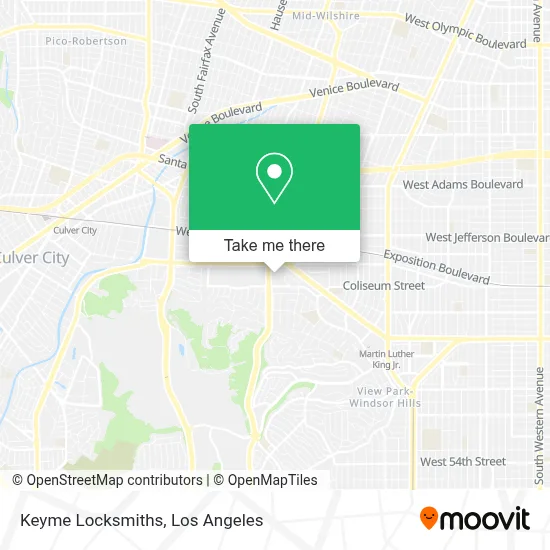 Keyme Locksmiths map