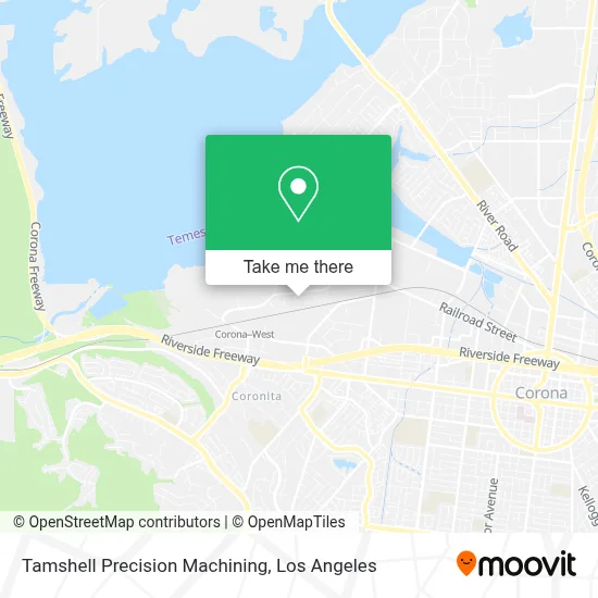 Tamshell Precision Machining map
