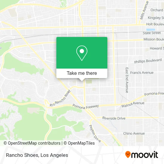 Rancho Shoes map
