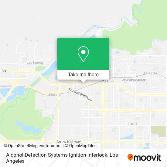 Alcohol Detection Systems Ignition Interlock map