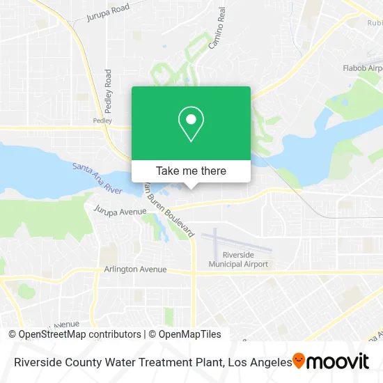 Riverside County Water Treatment Plant map
