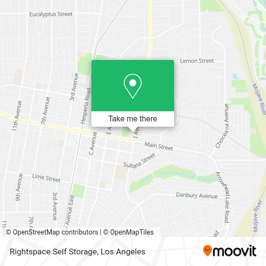 Rightspace Self Storage map
