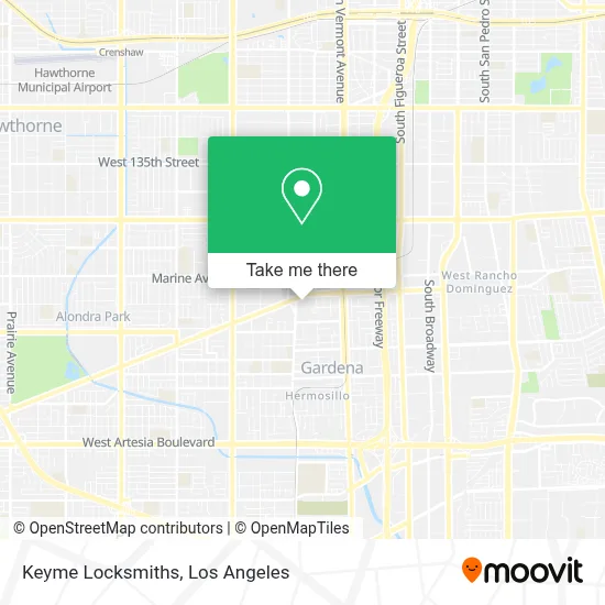 Keyme Locksmiths map